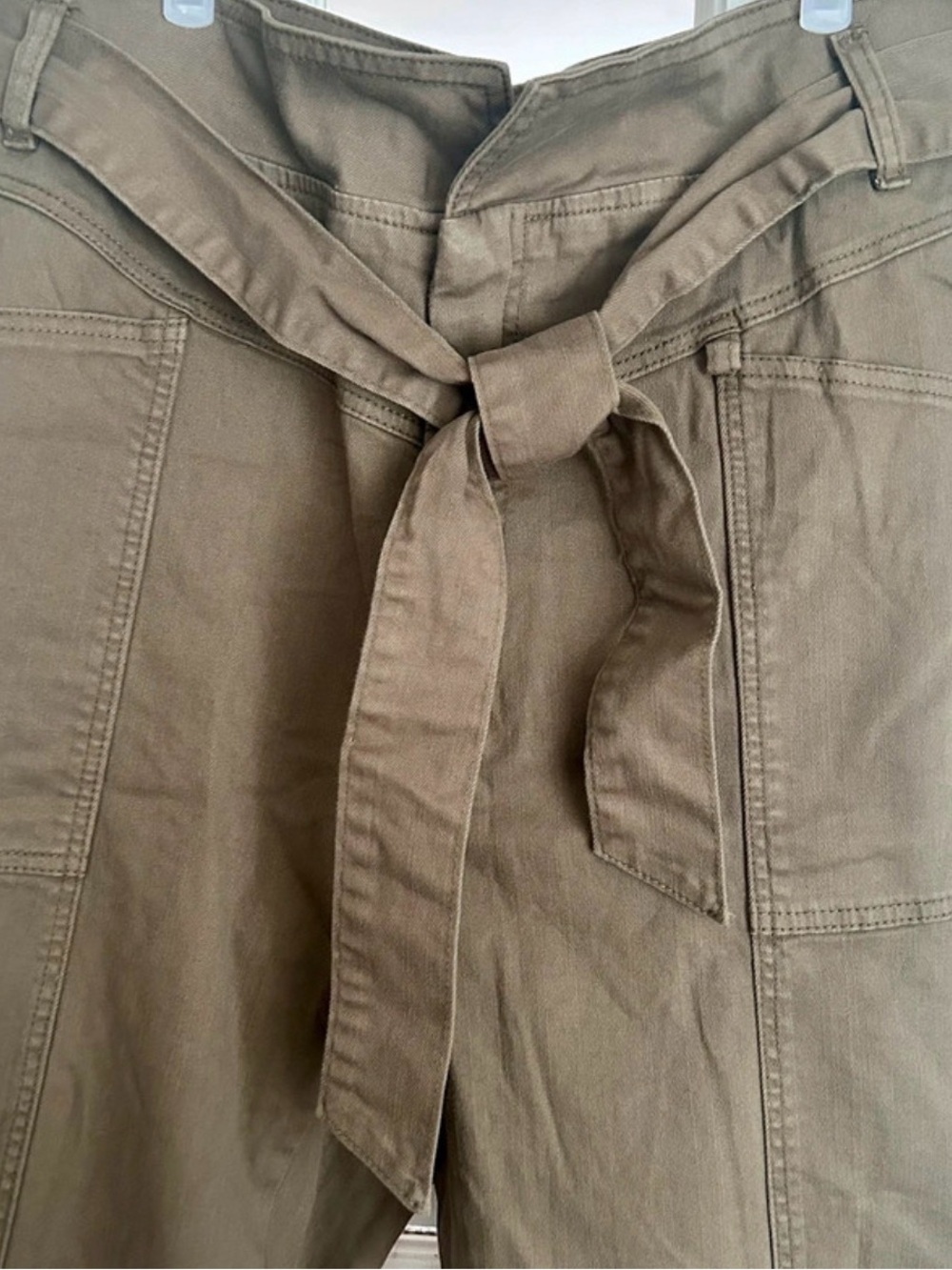 Rock Revival Olive Green Utility Tie-Waist Trousers